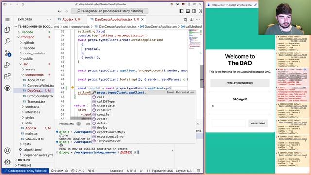 #11 TEALScript Tutorial for Beginners | React Frontend #4 - Set App to Interact With Via App ID смотреть онлайн