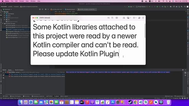 How to Fix Some Kotlin libraries attached to this project were read by a newer Kotlin compiler смотреть онлайн