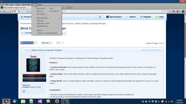 Cyberfox\Firefox Language Manager смотреть онлайн