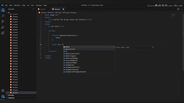 Print the array value using forEach in || java script смотреть онлайн