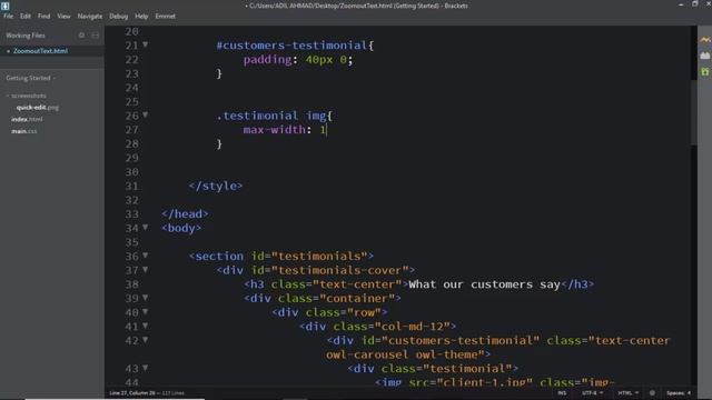 Testimonial Carousel using css 3 Html and JQuery смотреть онлайн