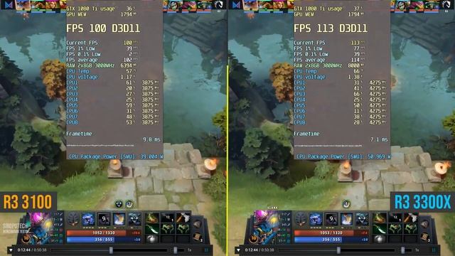 Ryzen 3 3100 vs Ryzen 3 3300x test in 7 games смотреть онлайн