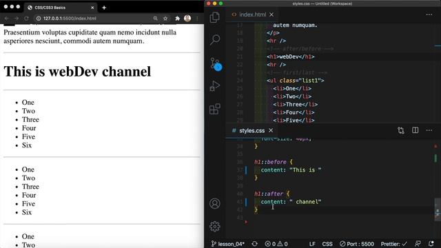 CSS3 #4 Псевдоэлементы и псевдоклассы (Pseudo-elements & Pseudo-classes) смотреть онлайн