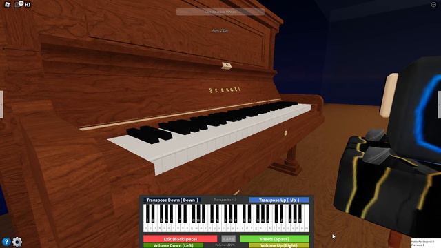 Hu Tao Character Demo Song - Let the Living Beware | K.h Piano Arrangement [Roblox Piano] смотреть онлайн
