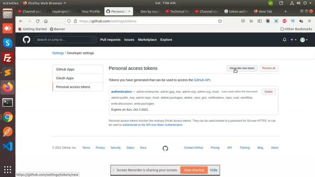 Token authentication requirements for git operations | Creating personal Access Token смотреть онлайн