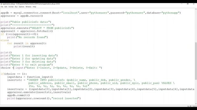 Python Programming - 29 - Working with MySQL Database - Application | Python Programming in Tamil смотреть онлайн