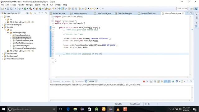 Java Swing Programming Tutorial 6 Graphical User Interface JButton смотреть онлайн