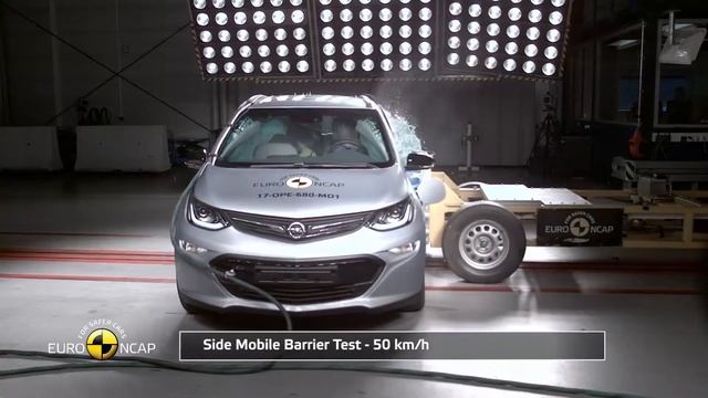 Euro NCAP краш-тест нового Opel Vauxhall Ampera e смотреть онлайн