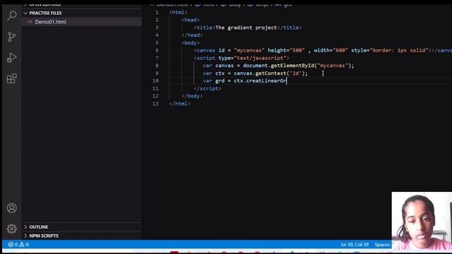 Create gradient text/word on webpage using html in visual studio code смотреть онлайн