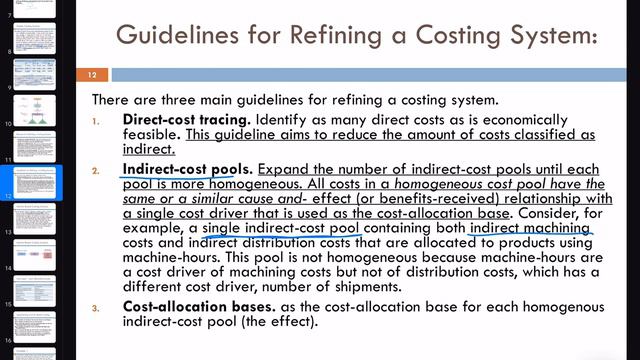 Eleventh Lecture of Advanced Cost Accounting ( E-Lecture)
