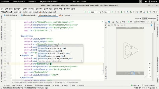 28.Custom View ExoPlayer Part-3 | UI Design | Android XML | Hindi смотреть онлайн