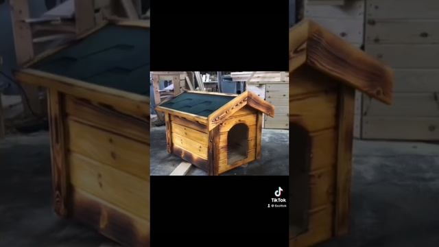 Будка для собаки деревянная вольер , изделия из дерева смотреть онлайн