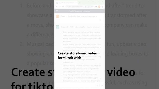 ChatGPT: 10 TikTok video ideas смотреть онлайн