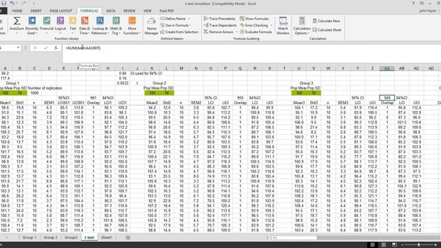 Excel Simulation Standard Error and Confidence Interval смотреть онлайн
