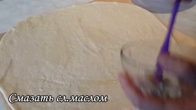 Рулет из дрожжевого тесто с орехами...Yongoqli rulet