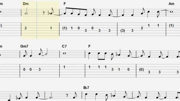The Beatles- Can't Buy Me Love GUITAR TAB