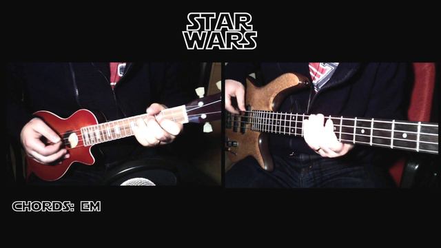 Star Wars Main Theme with Imperial March (on ukulele) смотреть онлайн