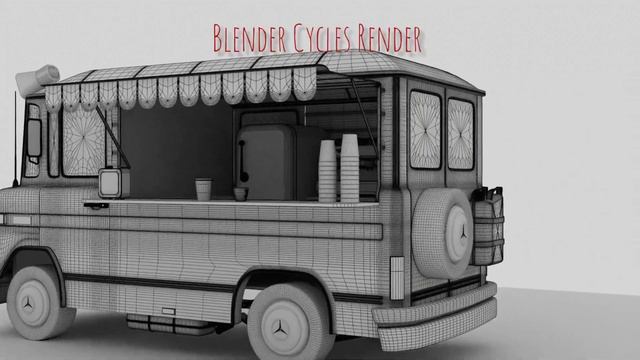 Mercedes 508 L Coffe Truck ( Blender 3.1.2 ) Blender da modellenmiş Mercedes 508 L Coffe Truck.. смотреть онлайн
