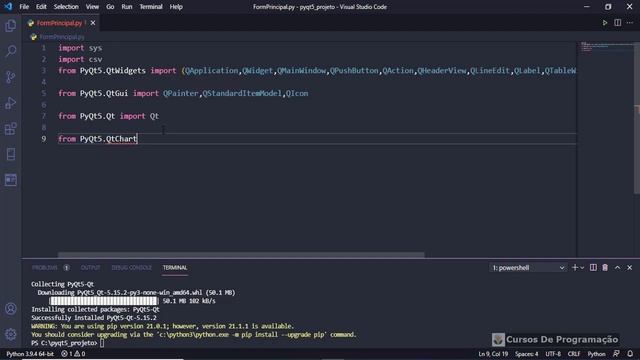 Curso Programação - Curso de python pyqt5 passo a passo - 01 смотреть онлайн
