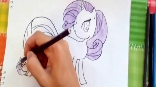 learn to draw Rarity Учимся рисовать Ререти смотреть онлайн