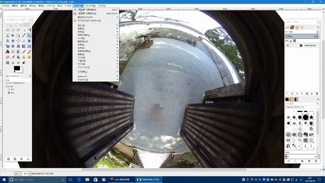 THETA Sに写り込んだ自分や撮影機材をGIMPで消す смотреть онлайн