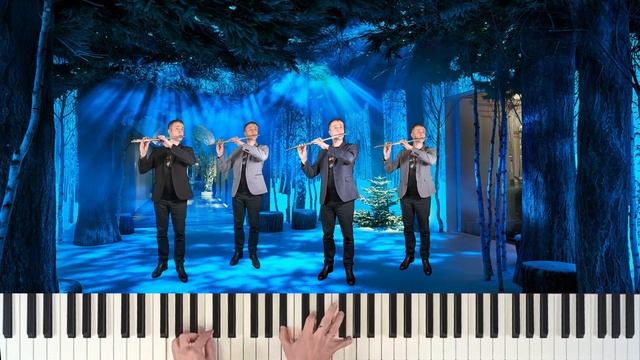 Красивая музыка, игра на флейте и фортепиано. Flute and piano music. Jule Styne. Let it snow. смотреть онлайн