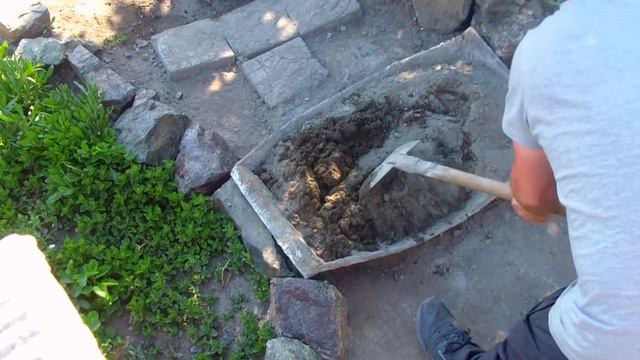 Брусчатка своими руками. Форма для брусчатки. Садовая дорожка. смотреть онлайн