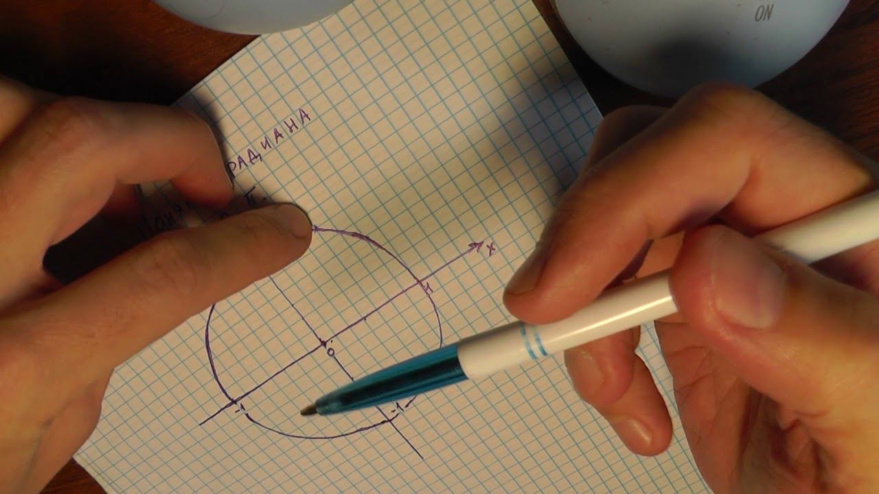 Число ПИ. Number Pi. Понятие радиана, cos, sin (30, 45 и 60 градусов) смотреть онлайн