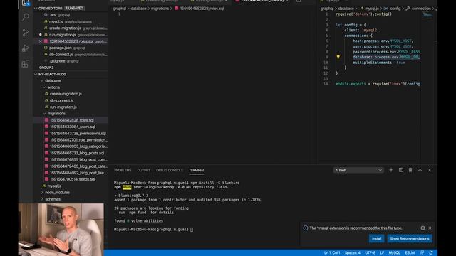 Full Stack React Blog Course Part 7: MySQL Migrations & Seeds