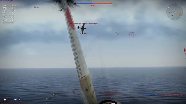 War Thunder - Yak-7b & A6M2 Mod 11 - Realistic Battle смотреть онлайн