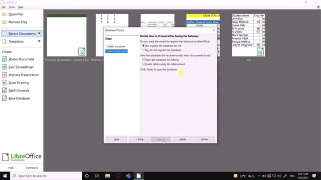 CLASS 10 | CREATE A DATABASE IN LIBREOFFICE BASE | IT смотреть онлайн