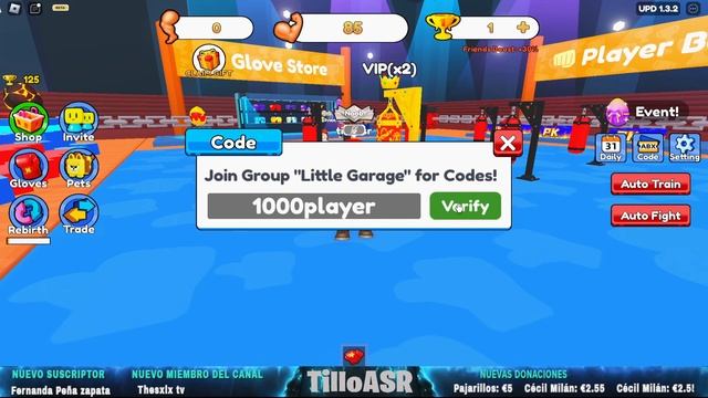 TODOS los CÓDIGOS de ? BOXING CLICKER SIMULATOR ? activos Y actualizados / ROBLOX 2023 / TilloASR смотреть онлайн