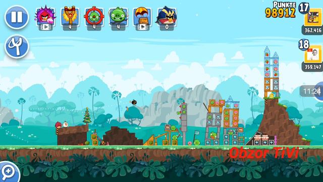 Obzor TiVi: Прохождение уровней Angry Birds Friends от 18 февраля 2019 смотреть онлайн