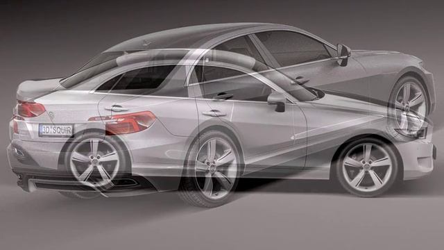 3D Model Generic Sedan midclass 2015 at 3DExport.com смотреть онлайн