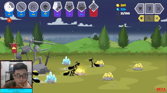 MELAWAN LUNARCLOPS BESAR BANGET - Stick War 3 part END смотреть онлайн