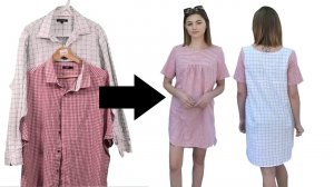 Шью платье-тунику из мужской рубашки | Переделка одежды | DIY