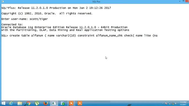 in oracle only alphabets allowed to column while creating table смотреть онлайн