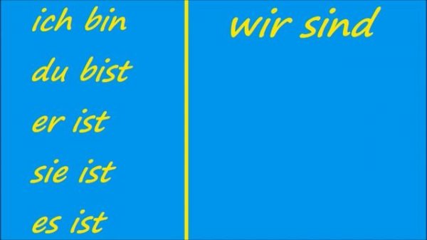 ♫ Sein Conjugation Song ♫ German Conjugation ♫ Das Lied der Konjugation von Sein ♫
