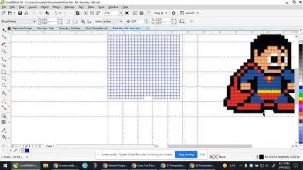 Creating your Pixel Art Image in CorelDRAW