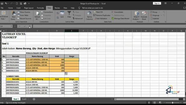 BELAJAR RUMUS VLOOKUP PADA MICROSOFT EXCEL 2023 смотреть онлайн