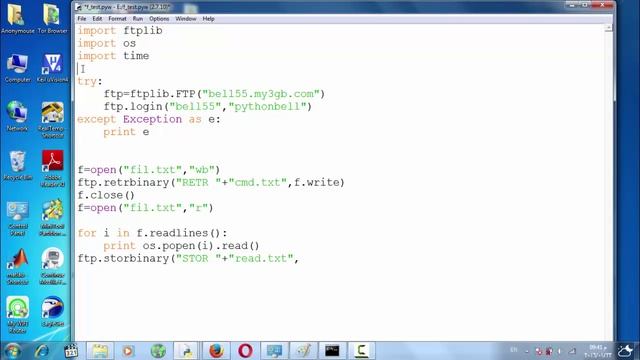 5- How to control remote Computer through FTP Server Using Python смотреть онлайн