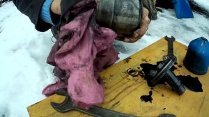 Чистка центрифуги на тракторе Т-40