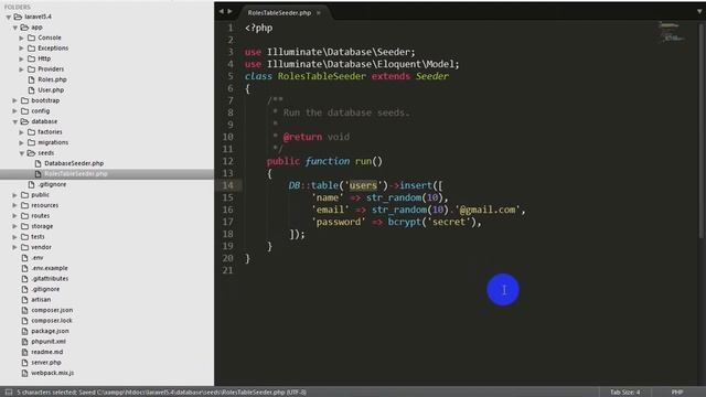 Laravel 5.4 migration & create relationship part 6 смотреть онлайн