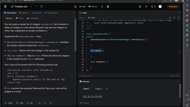 341. Flatten Nested List Iterator | October | C++ | Java | Python 3 смотреть онлайн