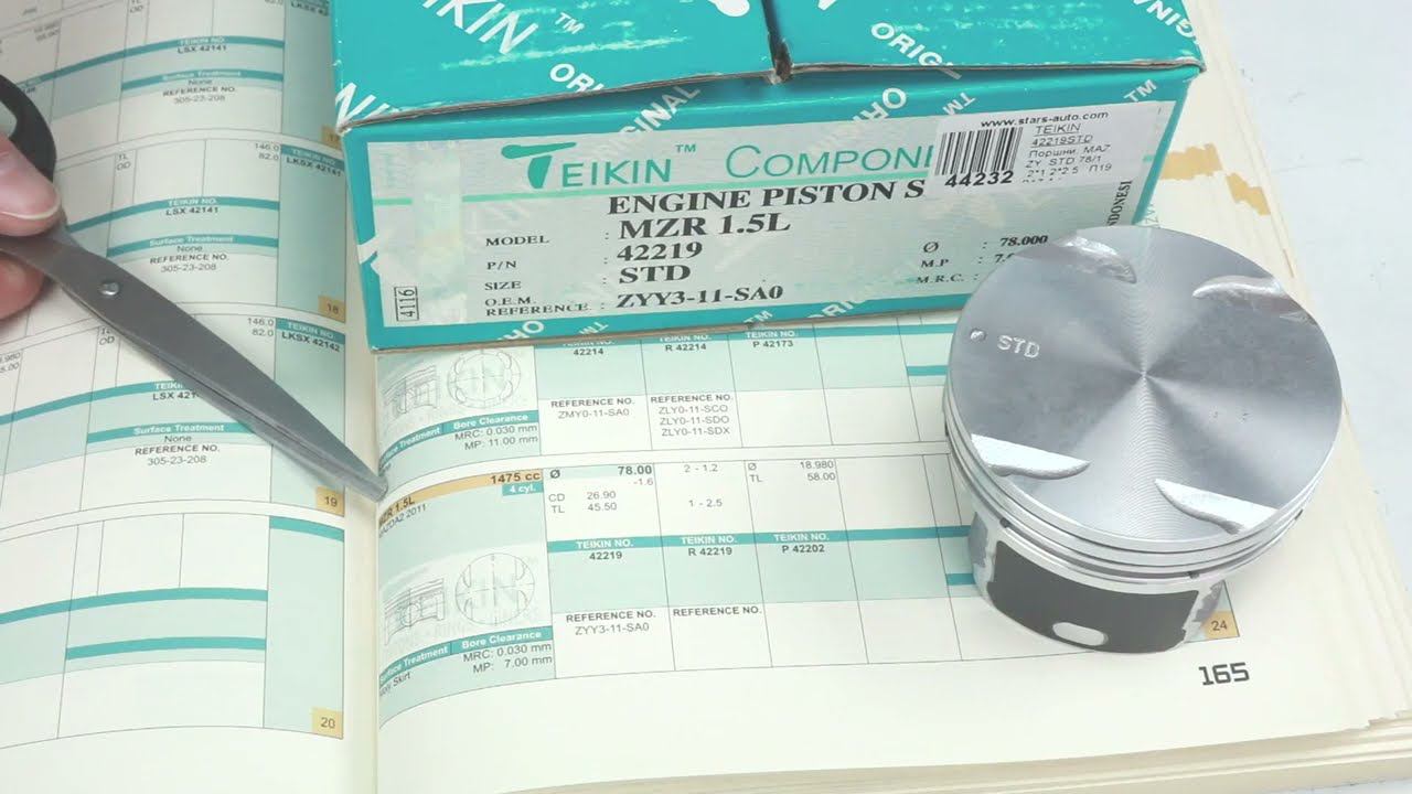 ZY (1.5L) Mazda поршни Teikin (42219) смотреть онлайн