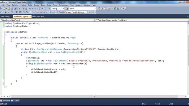 SqlDataReader in ADO.NET Part 8 смотреть онлайн