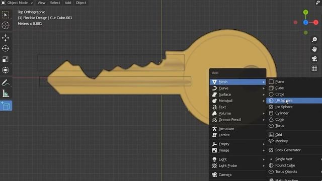LOOP CUT Tool - Blender 2.9 (HOW TO) 3D Print a KEY - 3D Printing Design (2020) смотреть онлайн