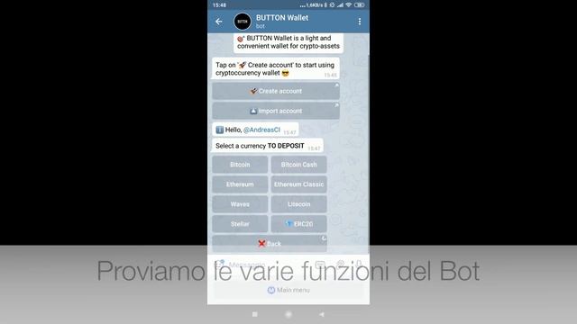 Button Wallet bot Telegram tutorial installazione смотреть онлайн