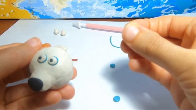 Лепим Тучку из пластилина. Мультик Мишки Ми-ми-мишки.