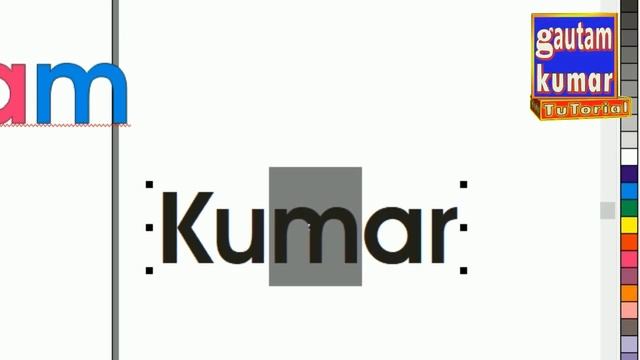 Coreldraw Me Ek- ek akshar ko alag - alag colour kaise de||Colour each letter with different colour смотреть онлайн
